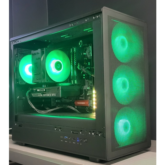 Komputer do gier M5 Intel i5-13400F 16GB RTX 5060  SSD 600W W11Pro czarna